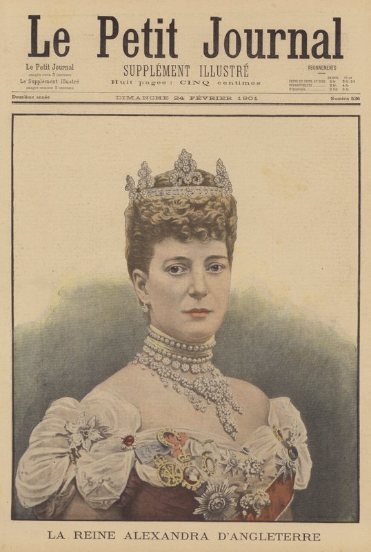 Dronning Alexandra, konsort av kong Edward VII av Storbritannia av French School