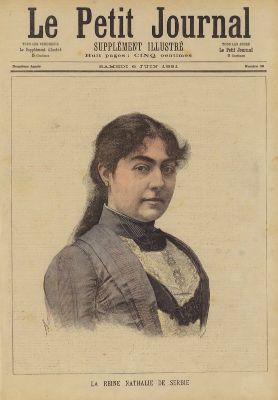 Dronning Natalie av Serbia av French School