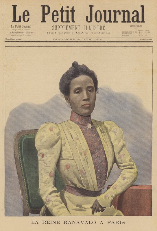 Dronning Ranavalona av Madagaskar i Paris av French School