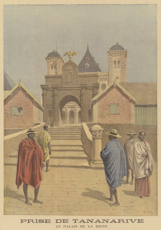 Det kongelige palasset i Antananarivo, Madagaskar av French School