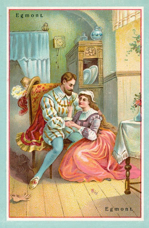 Scene fra Goethes spiller Egmont av French School