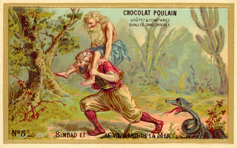 Sinbad og havets gamle mann av French School