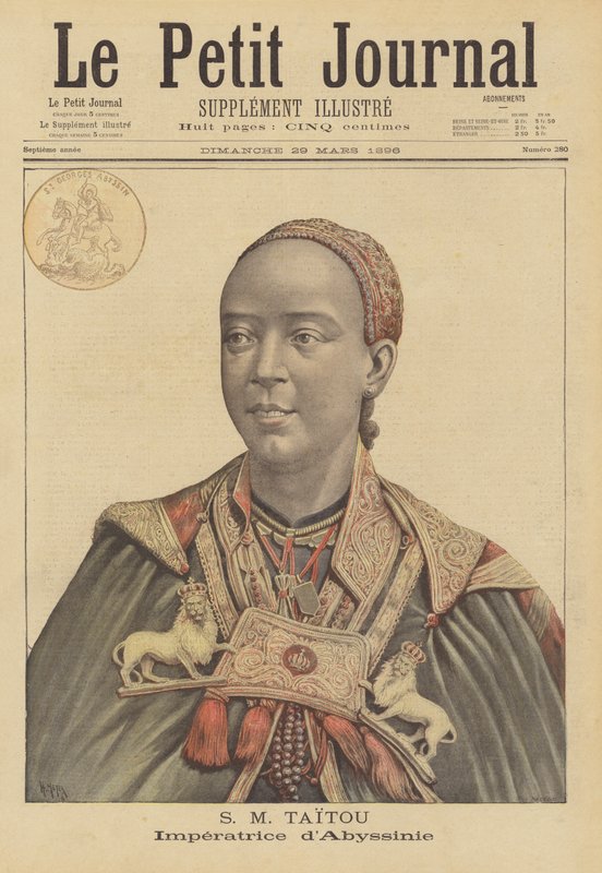 Taytou Betel, keiserinnekonsort av Menelik II av Etiopia av French School