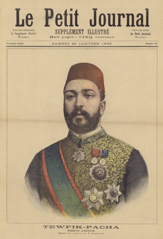Tewfik Pasha, Khedive i Egypt av French School