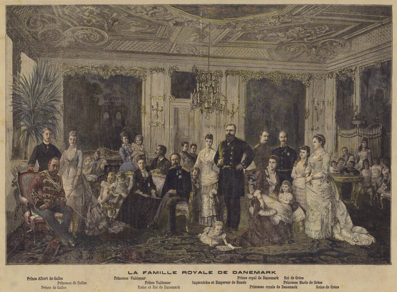 Den danske kongefamilien av French School