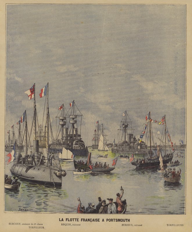 Den franske flåten ved Portsmouth av French School