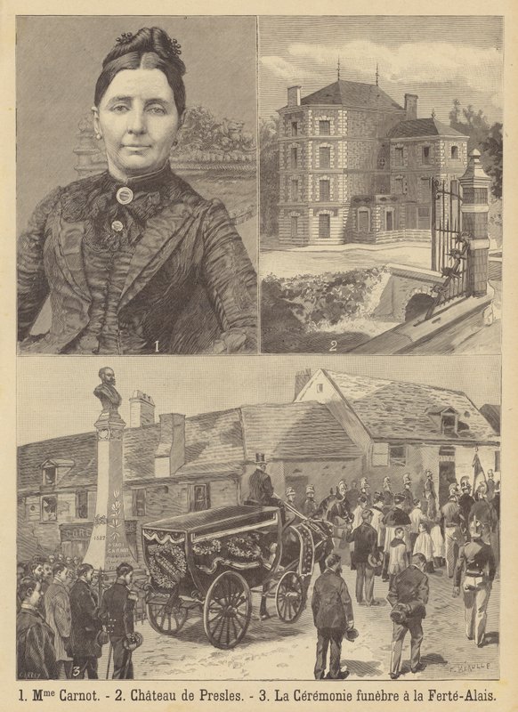 Madame Carnots død av French School