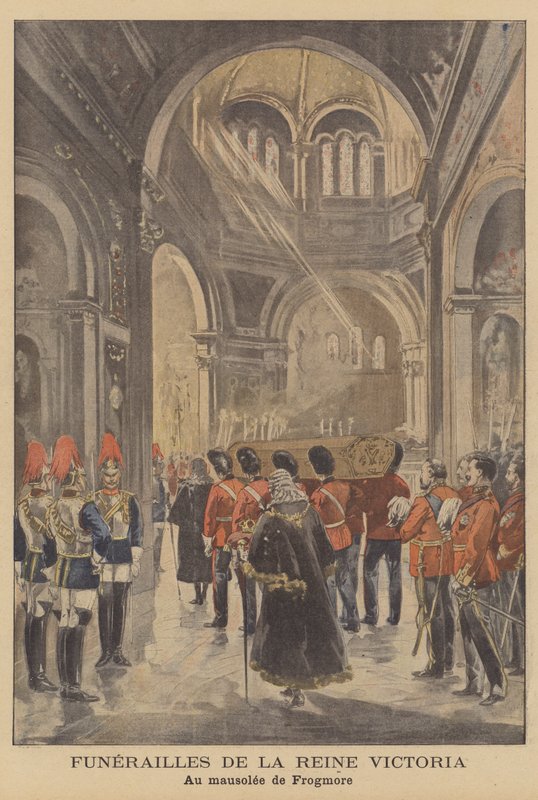 Dronning Victorias begravelse av French School