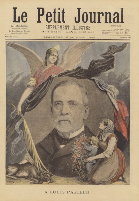 Til Louis Pasteur av French School
