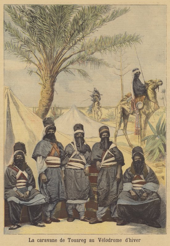 Tuareger stilte ut på Velodrome dHiver, Paris av French School