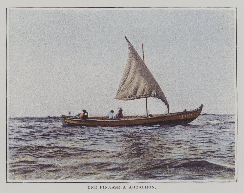 En pinnace ved Arcachon, Frankrike (fargebilde) av French Photographer