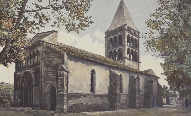 Aillas, kirke, ensemble S O av French Photographer
