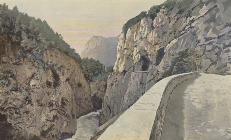 Aime, Isère Gorge, veien fra Moutiers til Aosta av French Photographer