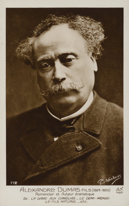 Alexandre Dumas, den yngre (1824-1895), fransk romanforfatter og dramatiker av French Photographer