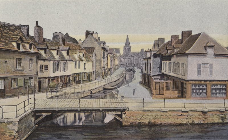 Amiens, Rue des Majots (gamle Amiens) av French Photographer