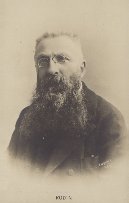 Auguste Rodin , fransk billedhugger av French Photographer