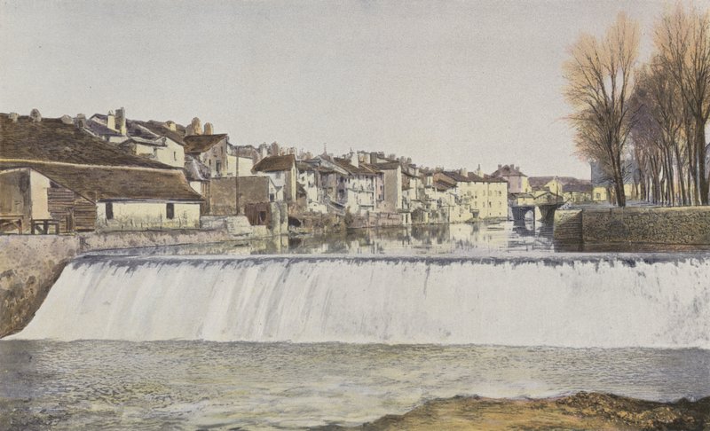 Aurillac, Gamle hus på bredden av Jordanne av French Photographer
