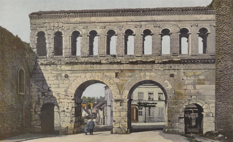 Autun, Porte Saint-Andre, Sammen av French Photographer