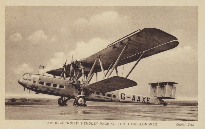 Avion Hengist Hendley Side 42, Type Paris-Londres av French Photographer