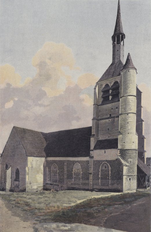 Berulles, kirke, ensemble N O av French Photographer