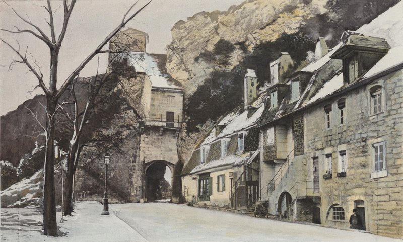 Besancon, Porte Taillee, Utsikt tatt fra siden av byen av French Photographer