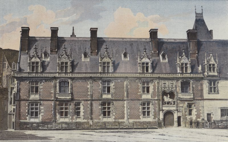 Blois, Chateau, utvendig fasade av Louis XII-fløyen av French Photographer