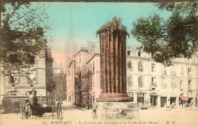 Bordeaux, La Fontaine Des Salinieres, La Fieche Saint-Michel av French Photographer