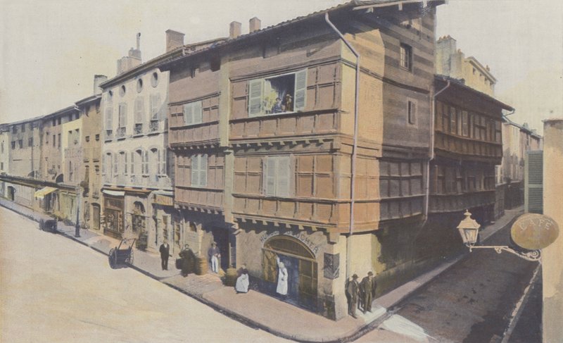 Village, Spanish House, på hjørnet av rue Gambetta og rue du Gouvernement av French Photographer