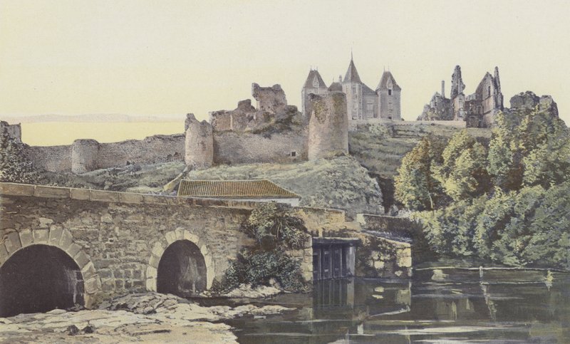 Bressuire, Ruinene av slottet, Eksteriør, S O View av French Photographer