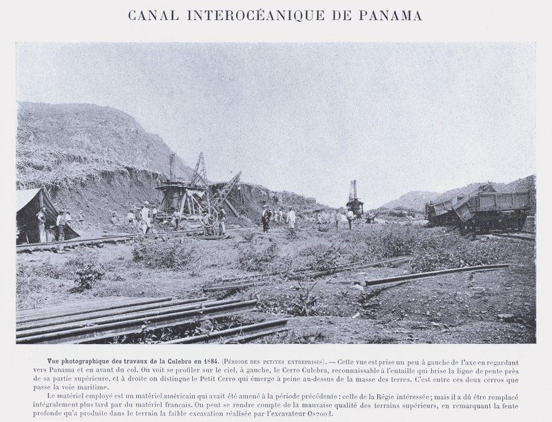 Canal Interoceanico De Panama (s/hvitt bilde) av French Photographer