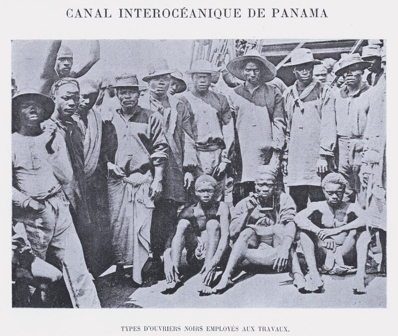 Canal Interoceanico De Panama (s/hvitt bilde) av French Photographer