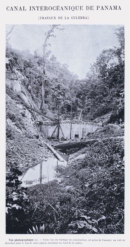 Panama Interoceanic Canal, Culebra Works (s/hv-bilde) av French Photographer
