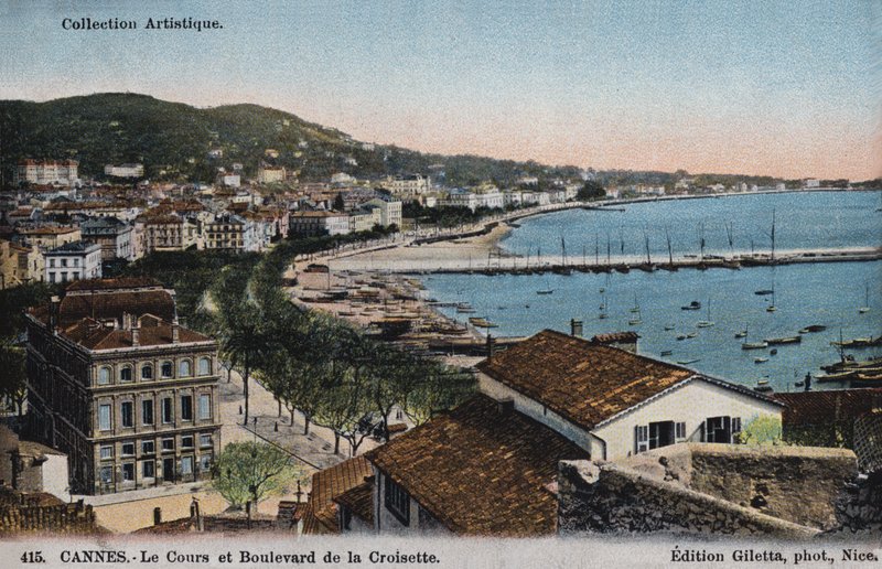 Cannes, The Cours og Boulevard De La Croisette av French Photographer