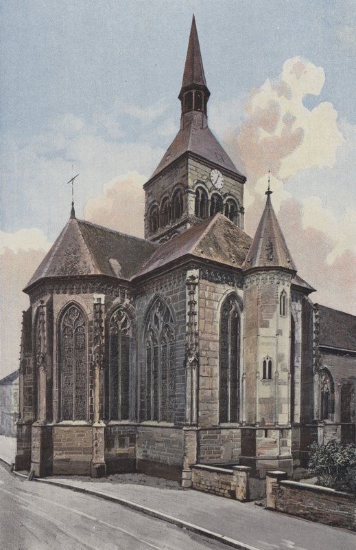 Ceffonds, Church, Apse, Cote N av French Photographer