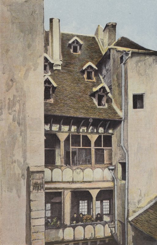 Chalon-sur-Saone, hus med 5 lofter av French Photographer