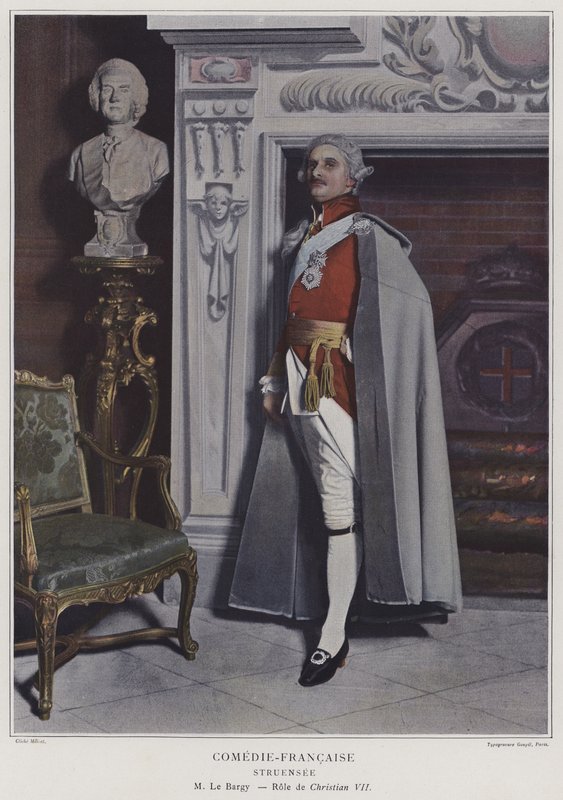 Charles le Bargy som Christian VII i Struensee (farget bilde) av French Photographer