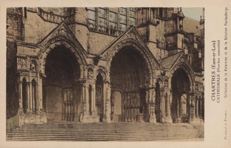 Chartres, Eure-Et-Loir, katedral, veranda sammen av French Photographer