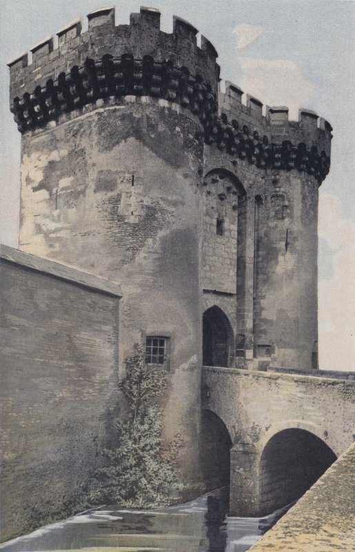 Chartres, Porte Guillaume, Utsikt utenfor byen av French Photographer