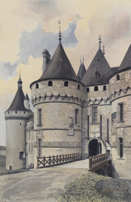 Chaumont-sur-Loire, Inngang til slottet av French Photographer