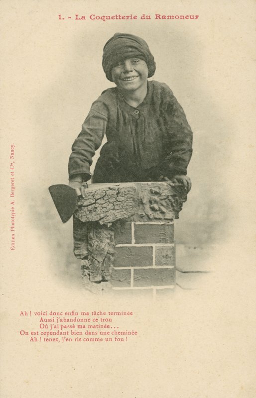Skorsteinsfeier (s/hvitt bilde) av French Photographer