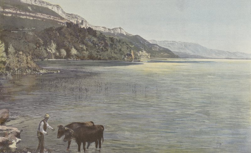 Chindrieux, Chateau de Chatillon og Lac du Bourget av French Photographer