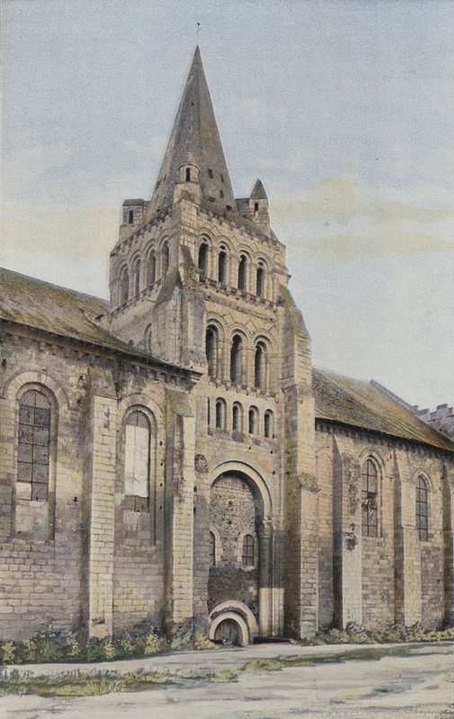 Cunault, Eglise, Fasade N av French Photographer