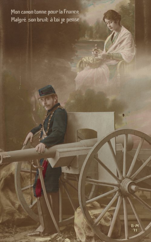 Til tross for støyen fra kanonene for Frankrike, tenker jeg på deg (tonet bilde) av French Photographer
