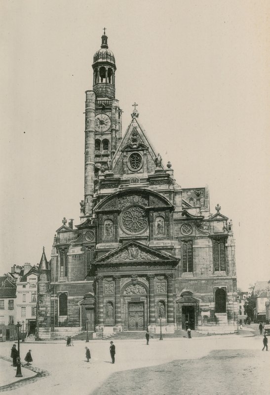 Saint-Etienne du Mont-kirken, Saint-Etienne du Mont-kirken (fotogravyr) av French Photographer