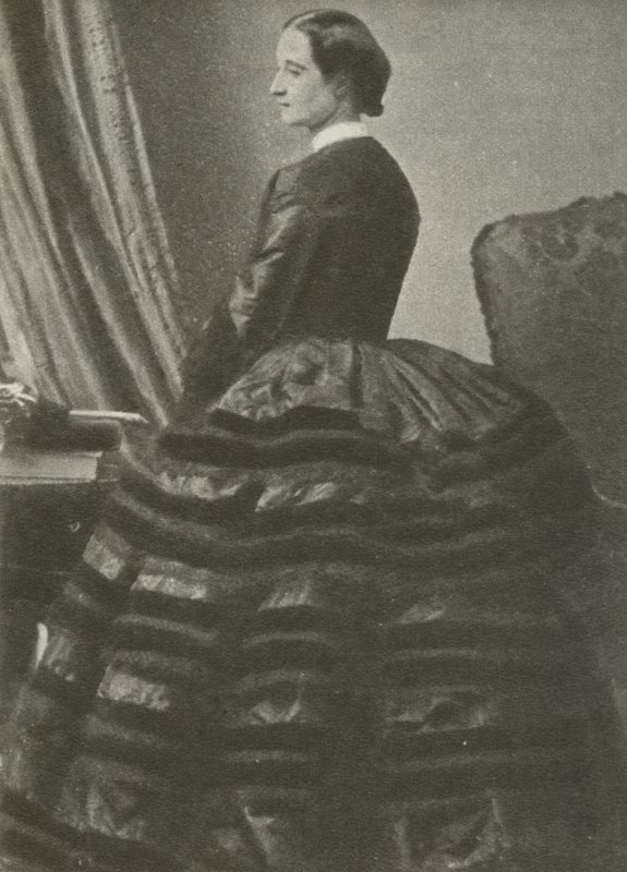 Eugenie De Montijo, kone til Napoleon III (s/hv-bilde) av French Photographer