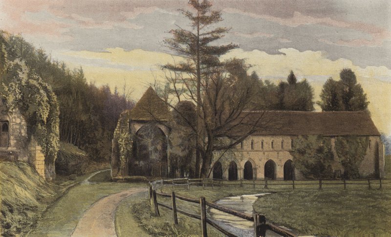 Fontaine-Guerard, tidligere kloster (sammen) av French Photographer