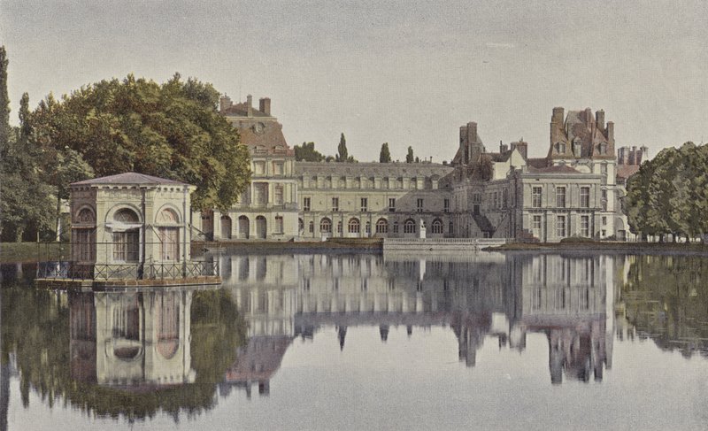 Fontainebleau, Palace, Utsikt tatt fra karpedammen av French Photographer