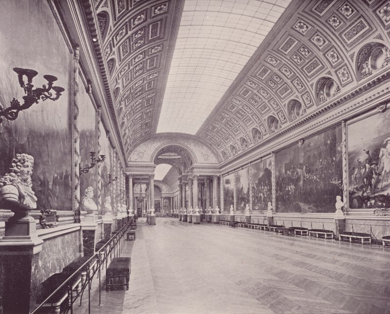 Gallery of Battles, Palace of Versailles (s/hv-bilde) av French Photographer