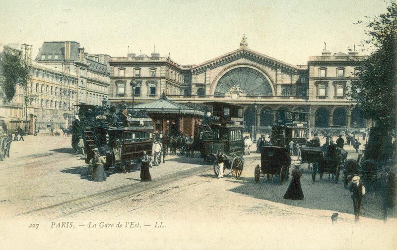 Gare de Paris-Est, Paris (fargebilde) av French Photographer