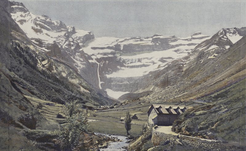 Gavarnie, generell utsikt over sirkuset av French Photographer
